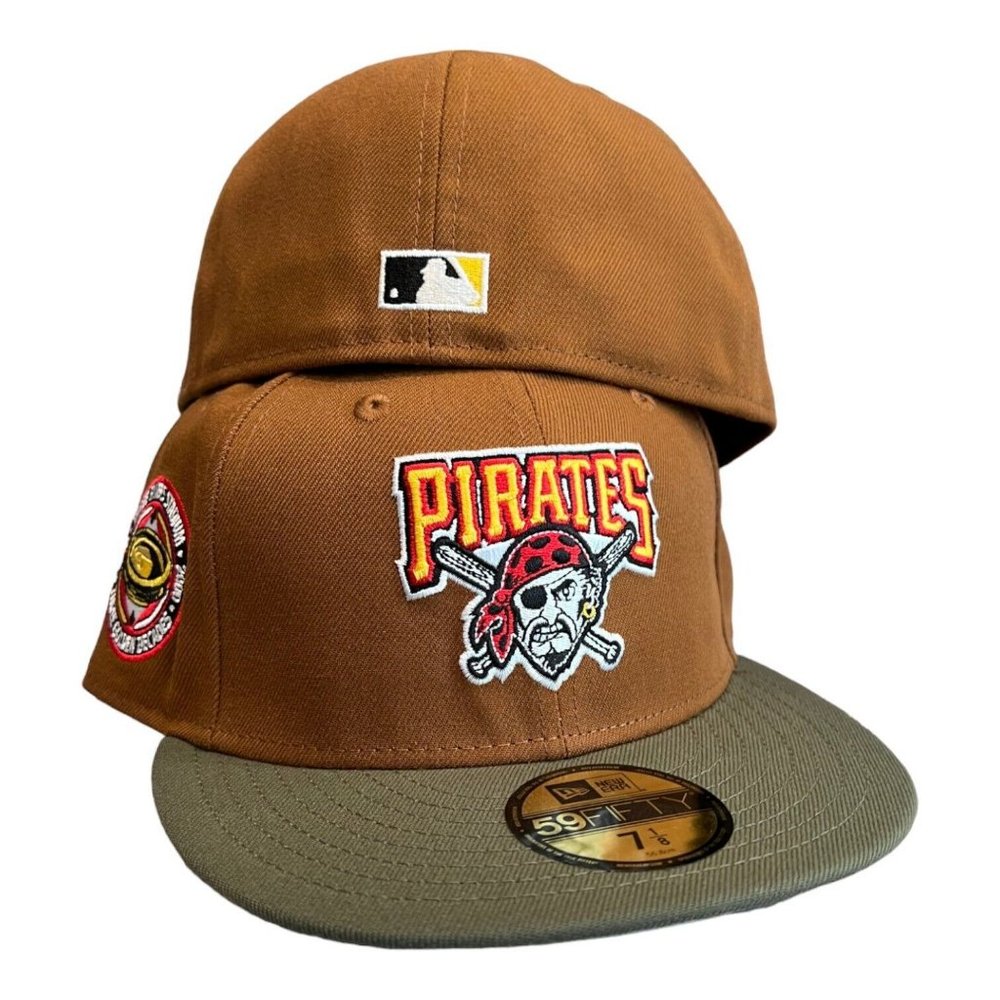 New Era Pittsburgh Pirates 59FIFTY Fitted Hat Beef Broccoli  30 Year Patch - Picture 2 of 9